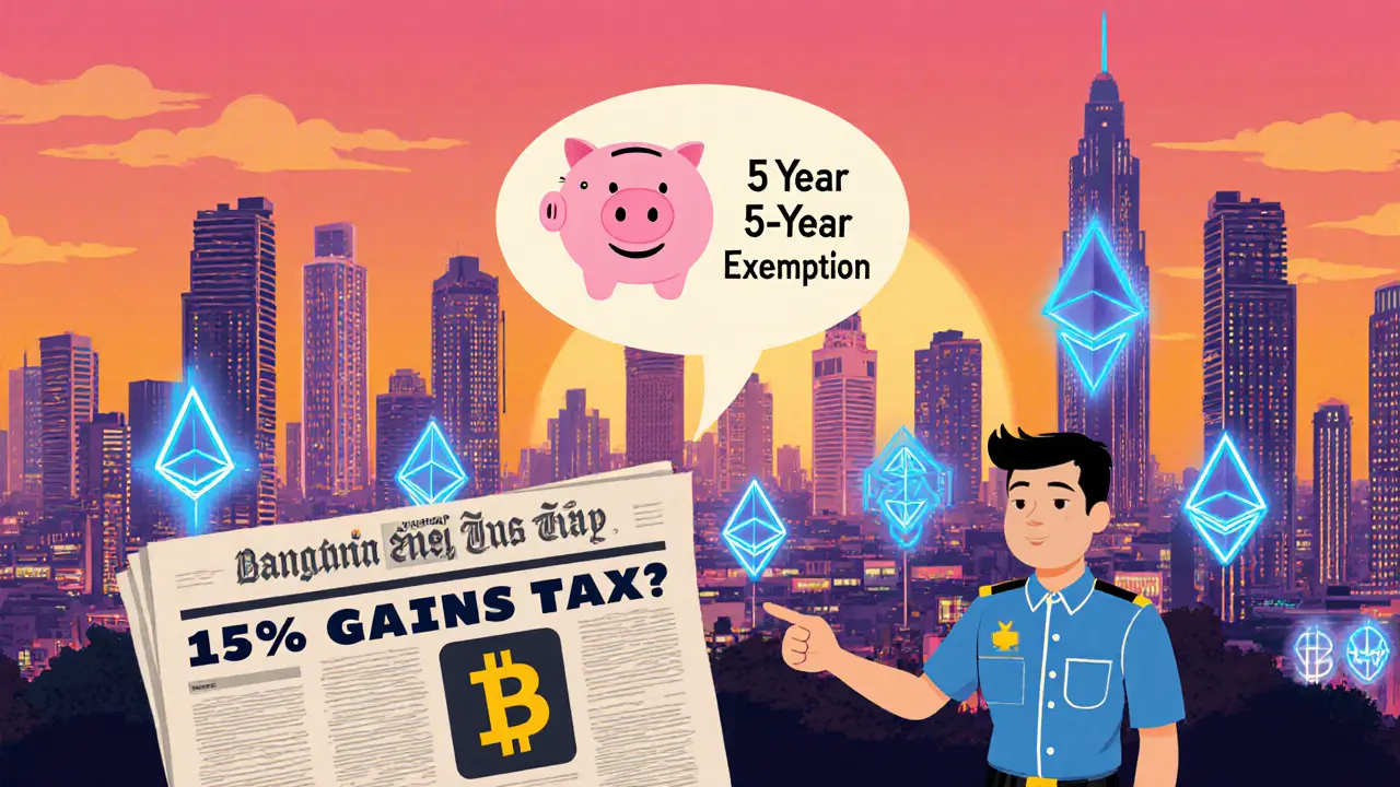 Thailand Cryptocurrency Tax 2025: 5‑Year Exemption vs 15% Withholding Tax