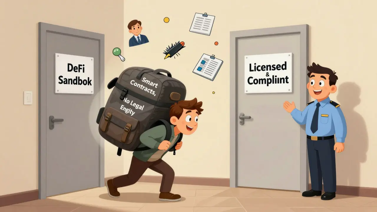Founder struggling to enter DeFi Sandbox while regulator offers licensed path