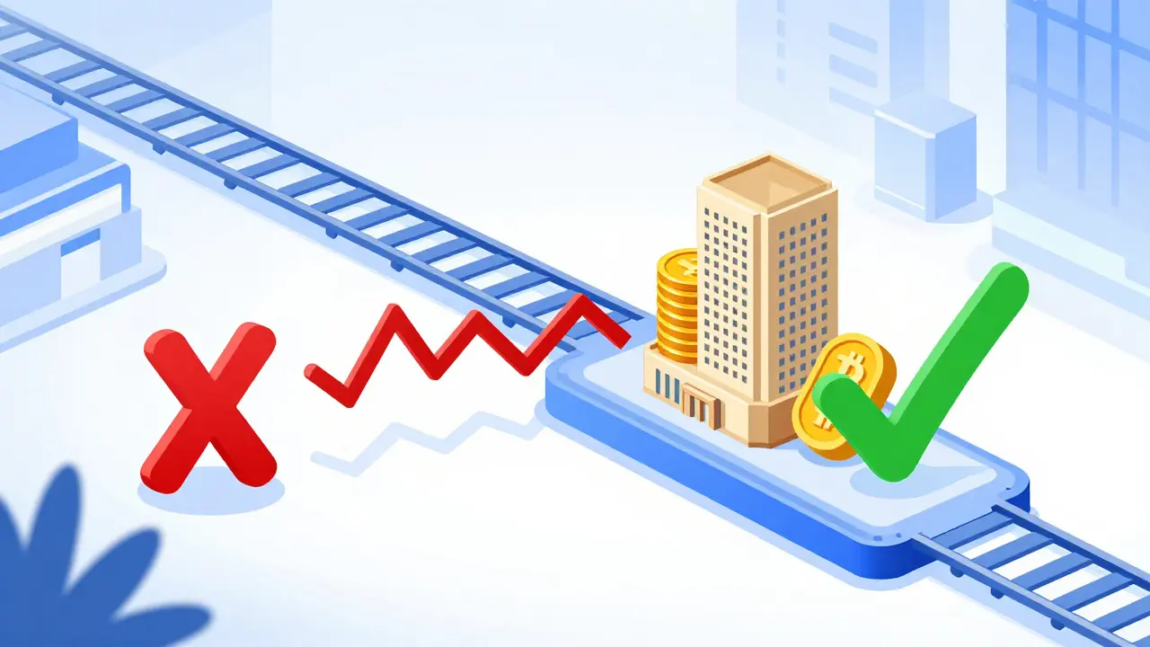 A comparison between banned volatile cryptocurrencies and legal tokenized gold and real estate.