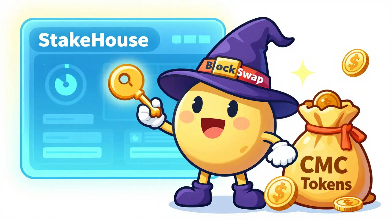 BlockSwap Network Airdrop Guide: How to Earn CMC Tokens in StakeHouse Game (2026)