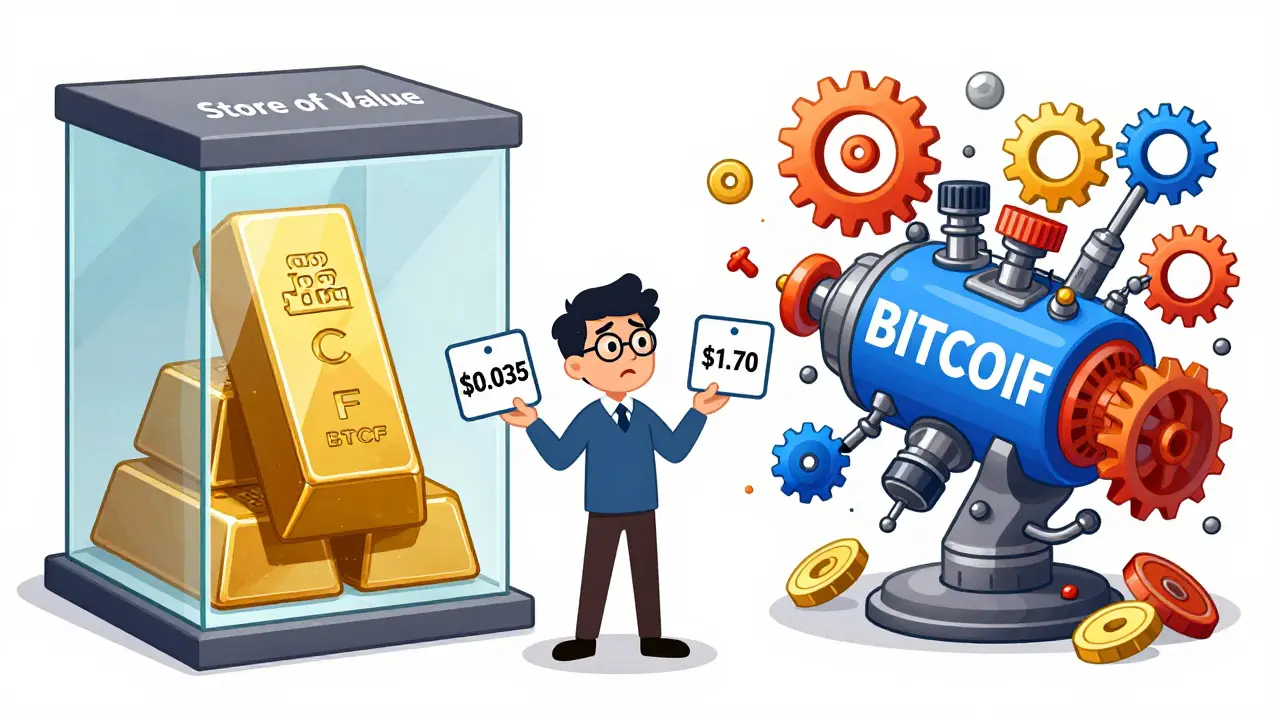 Confused investor comparing conflicting BTCF price tags