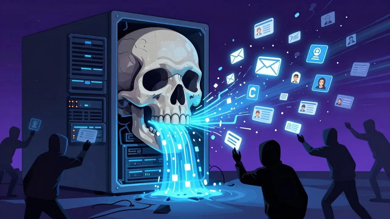 Exposed database skull leaking user data to hackers