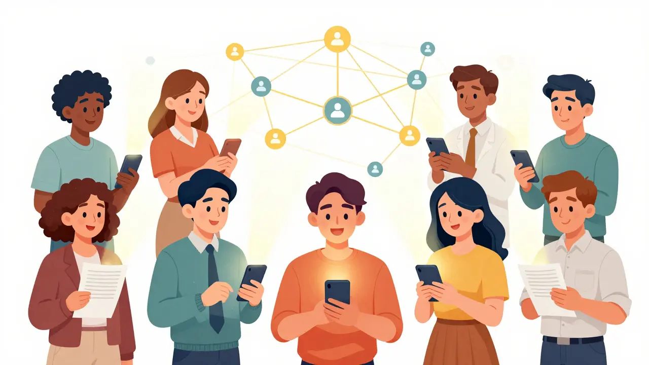 People using digital IDs seamlessly across healthcare, finance, and education sectors