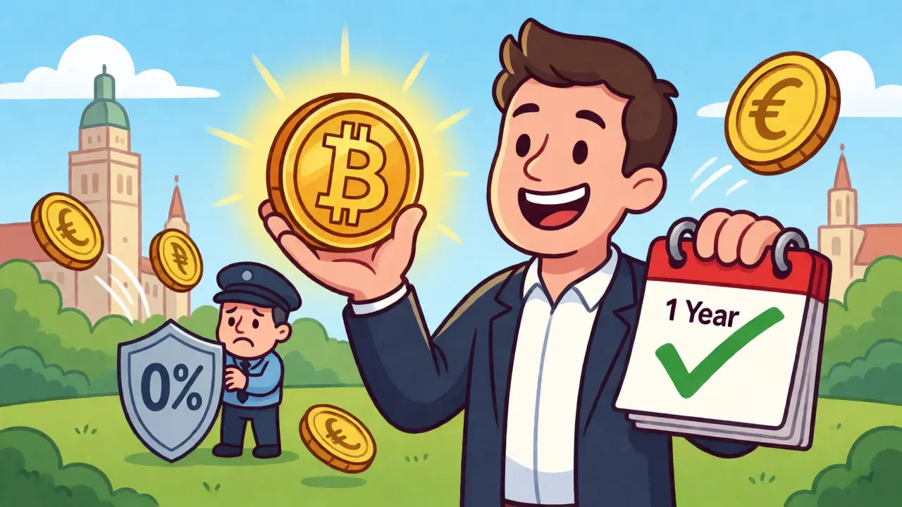 Zero Tax on Long-Term Crypto Holdings in Germany: The 1-Year Rule