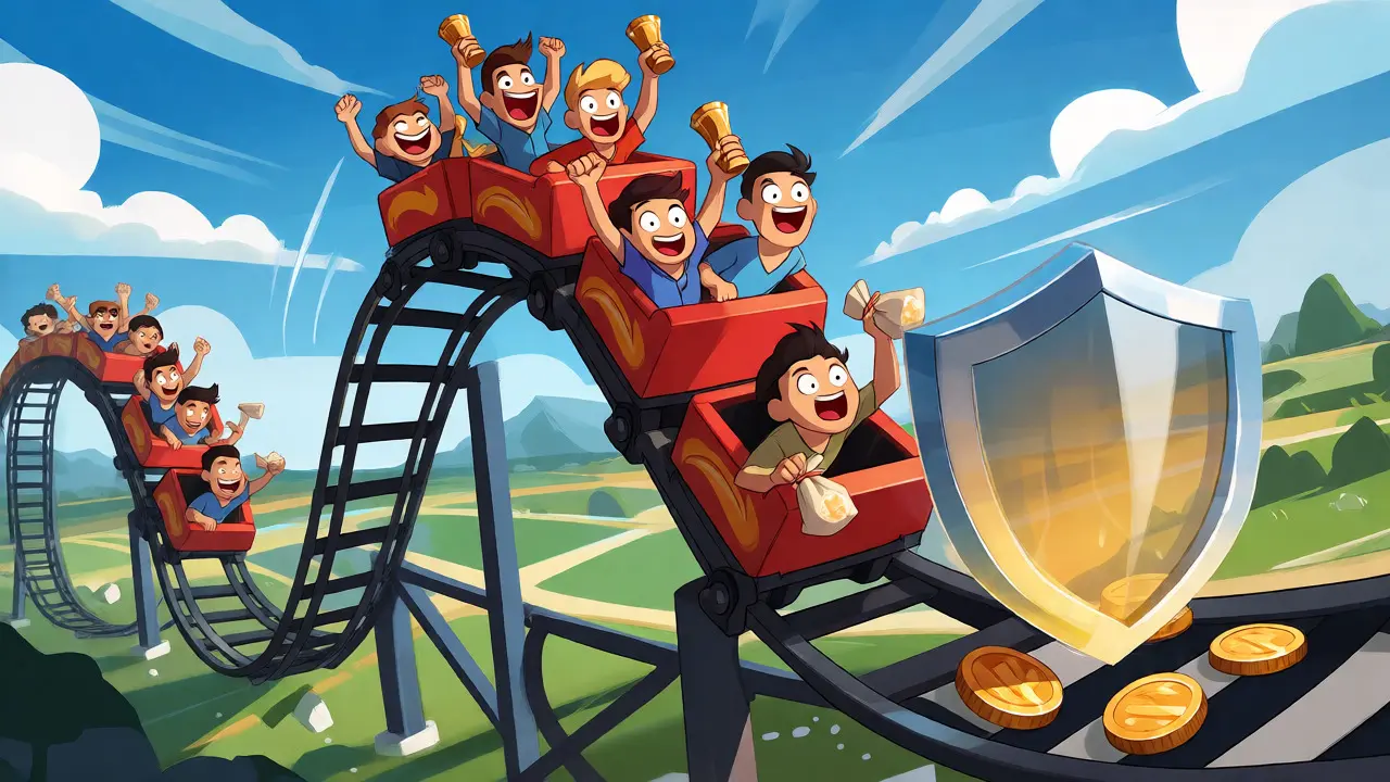 Roller coaster showing price spike and drop after World Cup